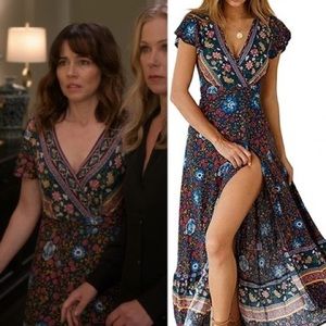 Floral Wrap Dress as seen on 'Dead to Me'